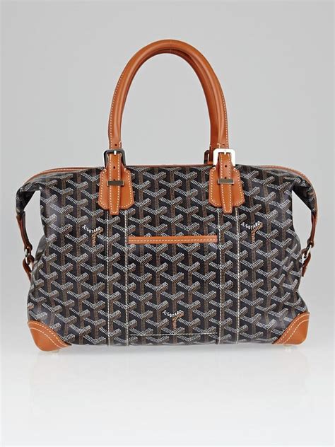 goyard black chevron print|black goyard bag.